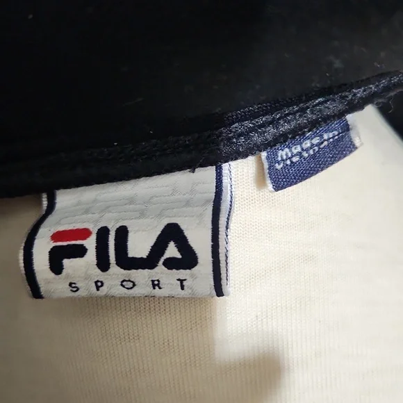 FILA Women's Black and Pink Ski Sporty Zip-up Jacket Gorpcore Size Large - Picture 2 of 6